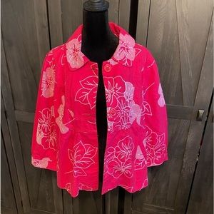 Chadwicks Pink Floral Blazer